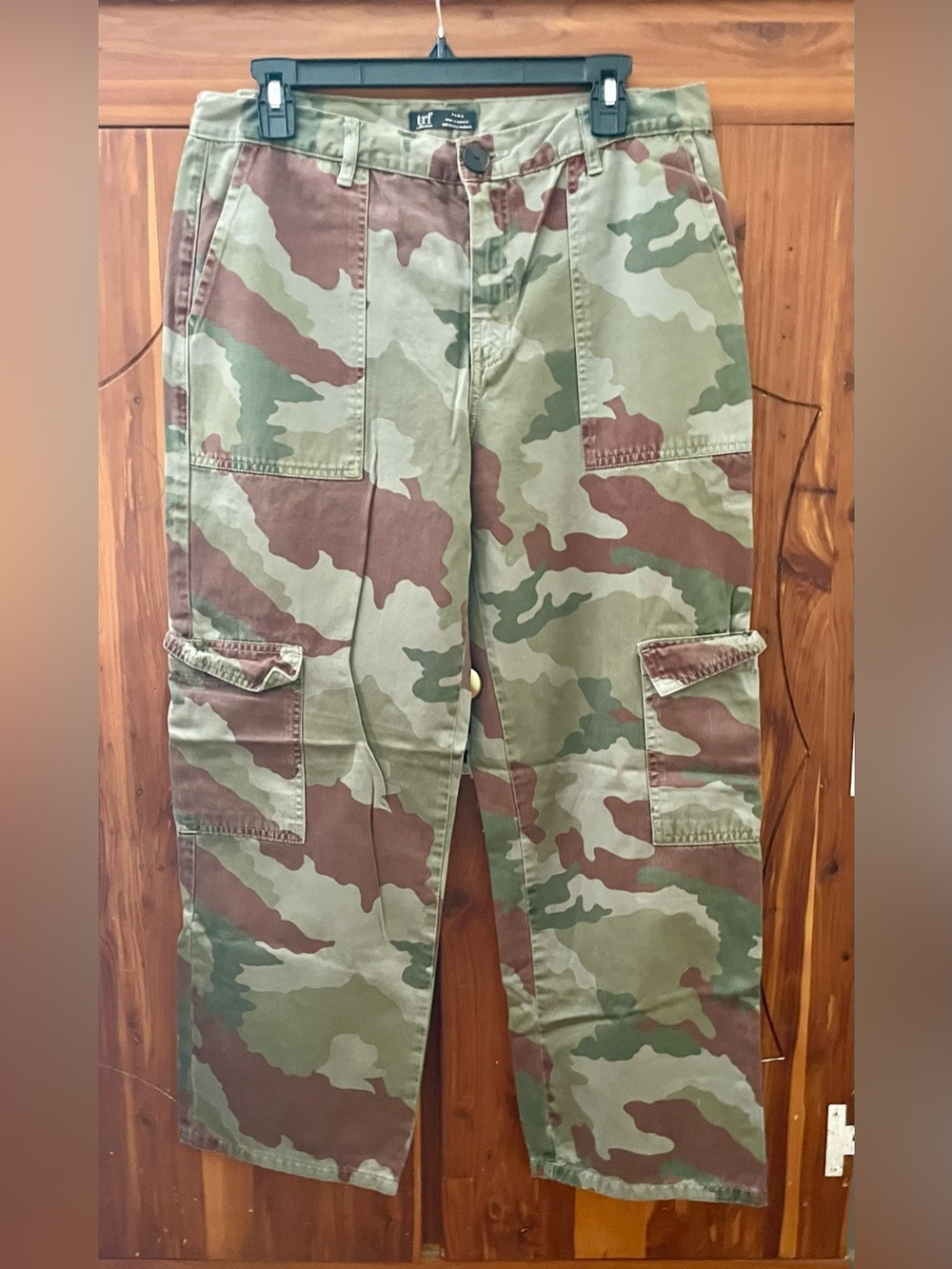 Vintage Zara Women’s Camo Utility Cargo Pants Size 10